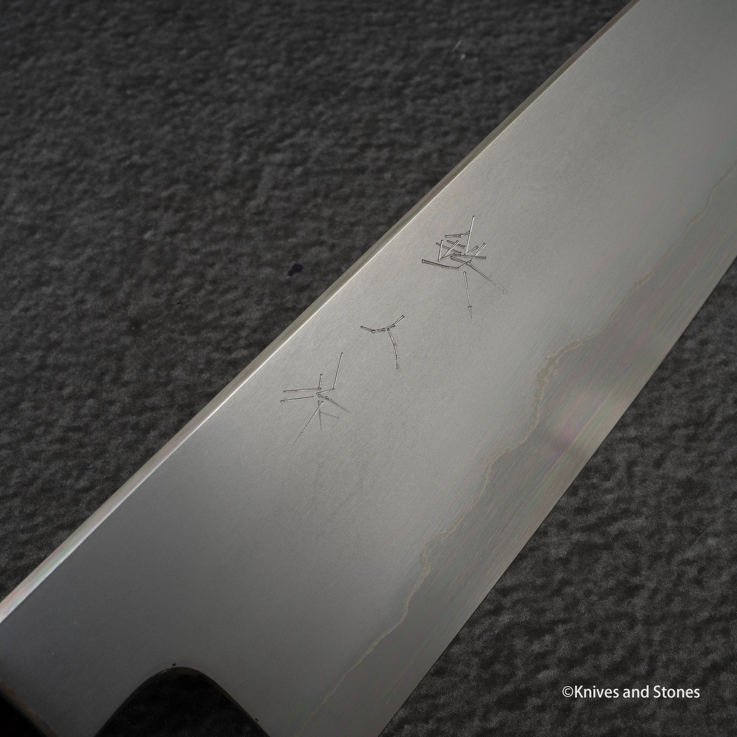 Tetsujin Ginsan Kasumi Gyuto 210mm Ebony Handle