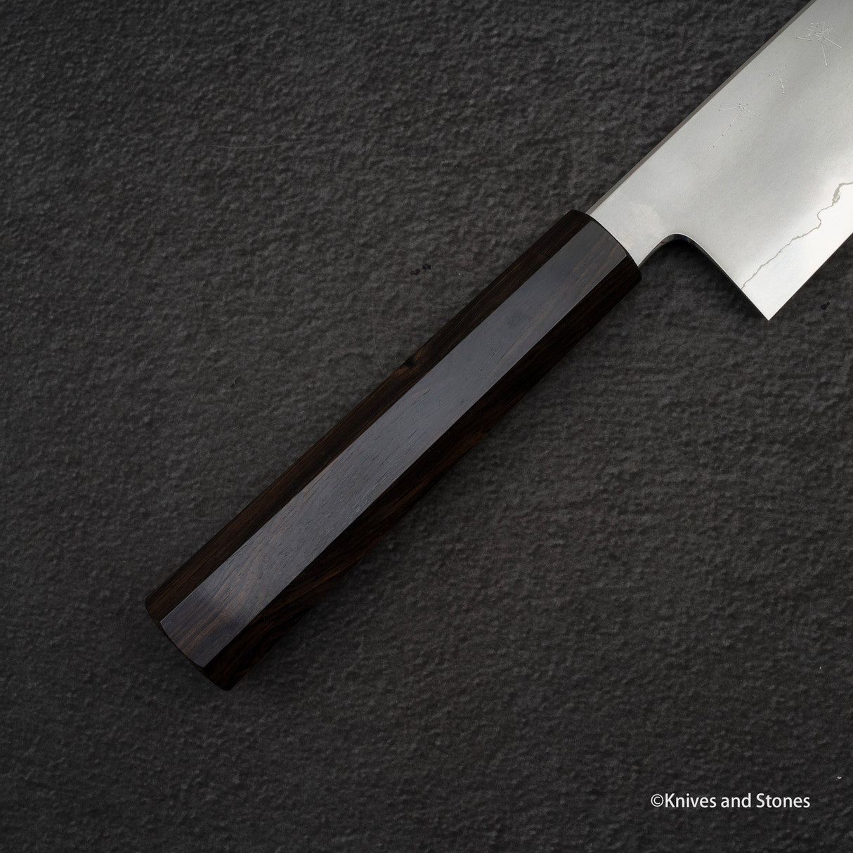 Tetsujin Ginsan Kasumi Gyuto 240mm 烏木手柄