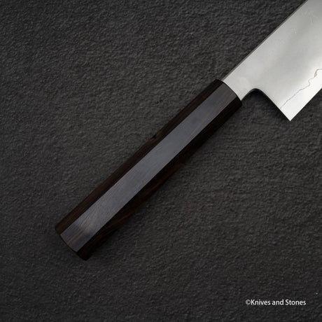 Tetsujin Ginsan Kasumi Gyuto 240mm 烏木手柄