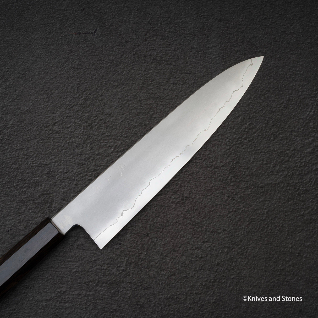 Tetsujin Ginsan Kasumi Gyuto 240mm 烏木手柄