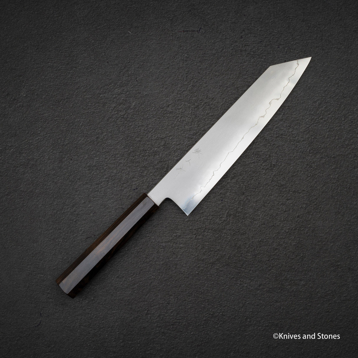 Tetsujin Ginsan Kasumi K-tip Gyuto 240mm Ebony Handle