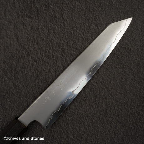 Tetsujin Ginsan Kasumi K 尖 Petty 165 毫米黑檀木手柄