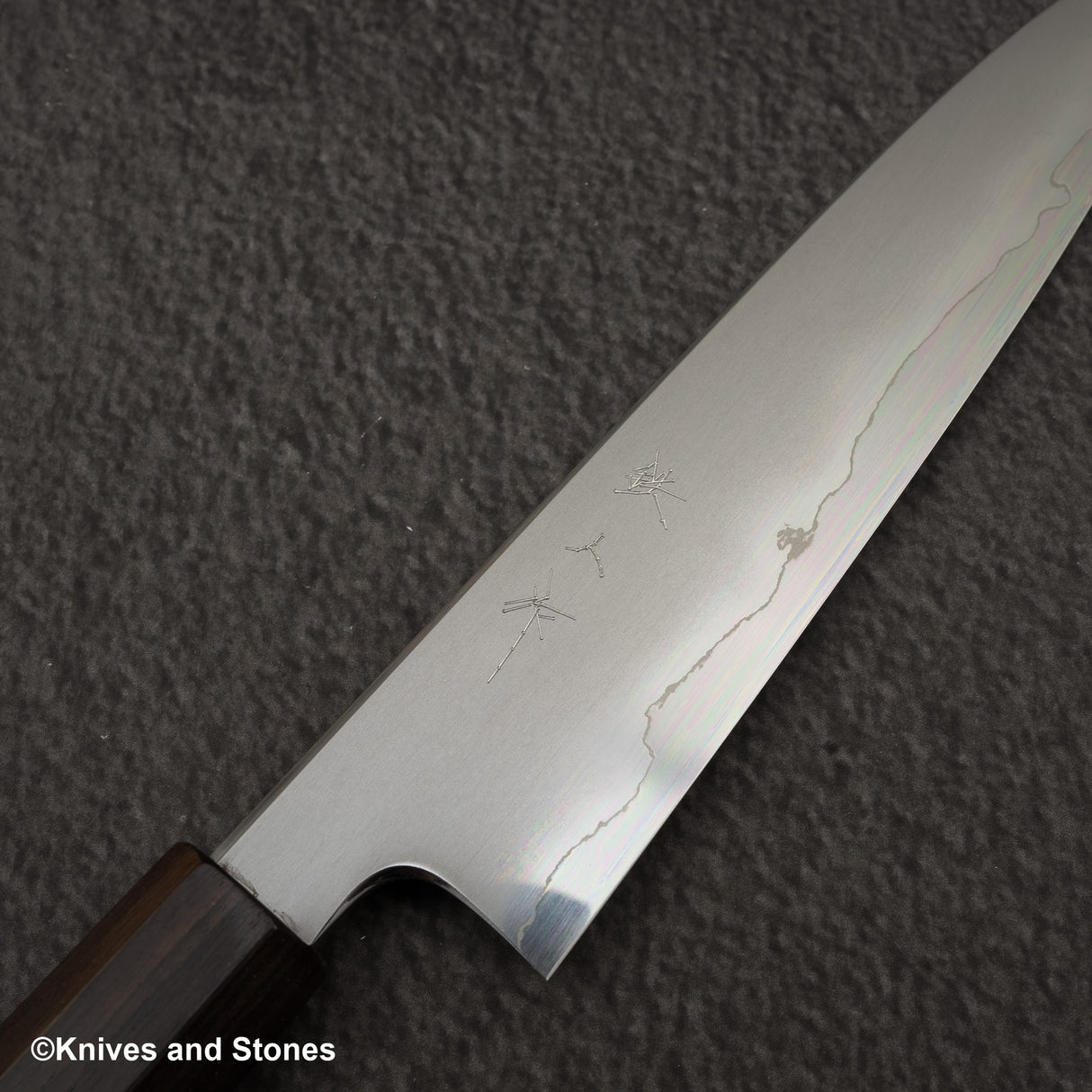 Tetsujin Ginsan Kasumi Petty 165mm 烏木手柄