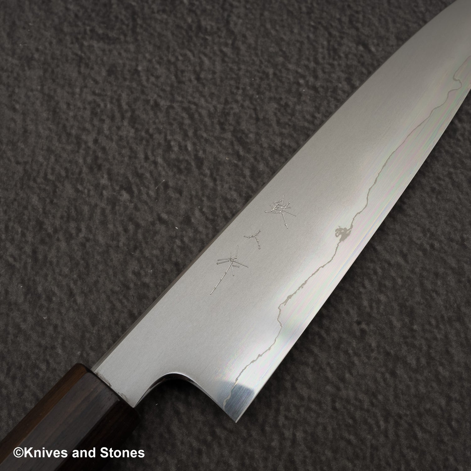 Tetsujin Ginsan Kasumi Petty 165mm 烏木手柄