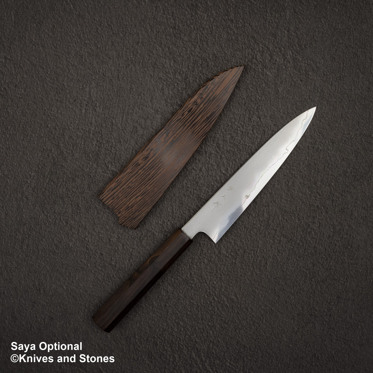 Tetsujin Ginsan Kasumi Petty 165mm 烏木手柄