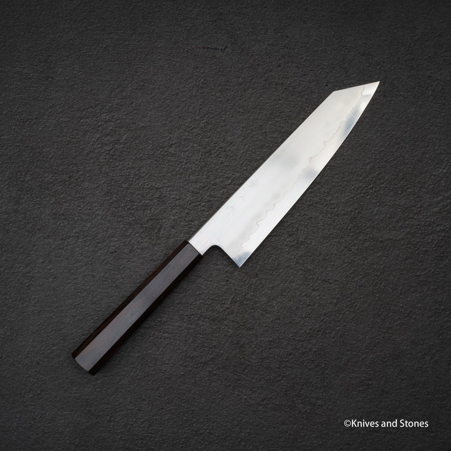 Tetsujin Ginsan Ukiba K-tip Gyuto 210mm Ebony Handle