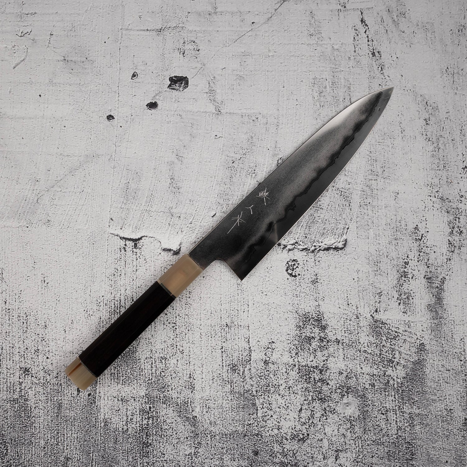 鐵人作銀三丹流線(金屬流)牛刀 210mm