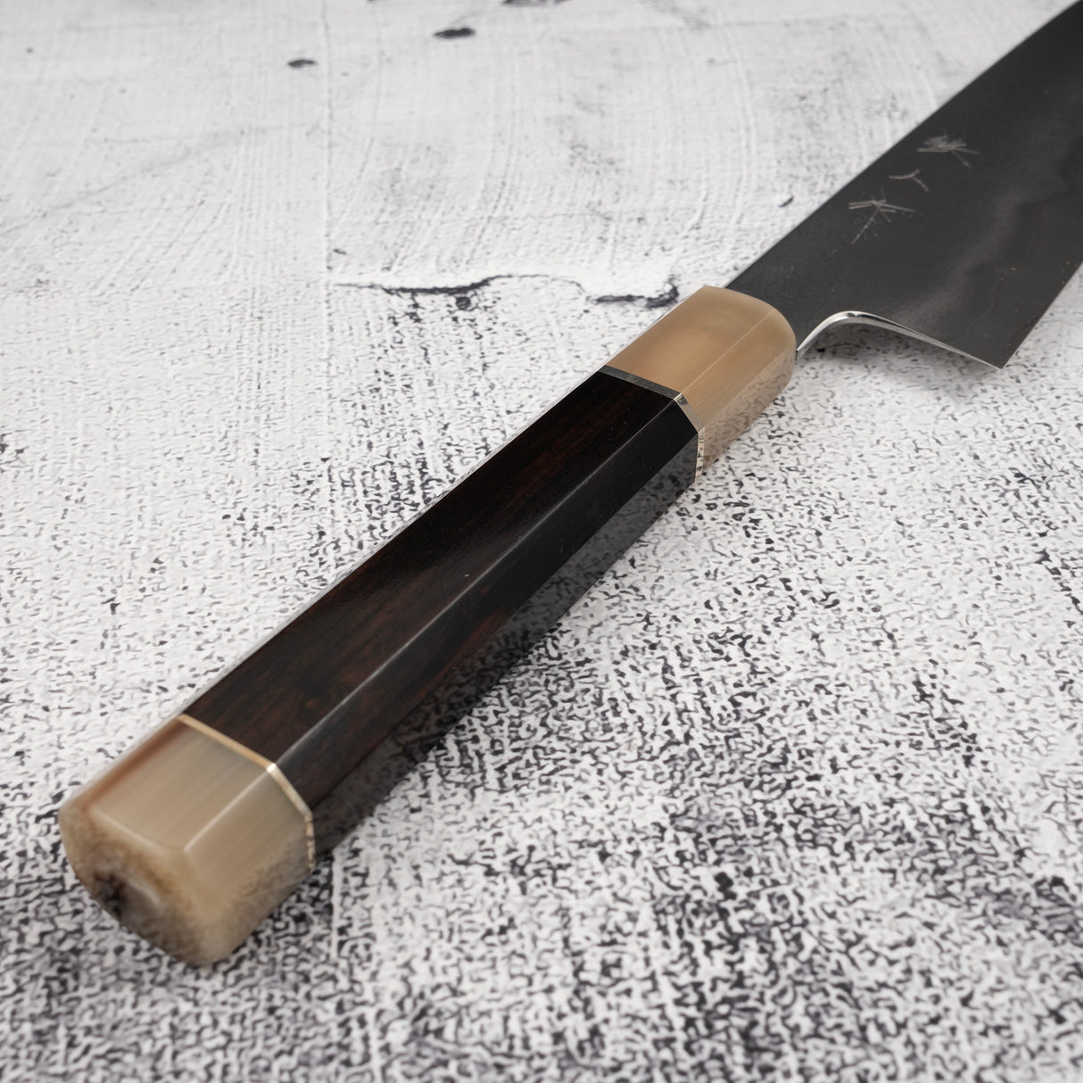 鐵人作銀三丹流線(金屬流)牛刀 210mm