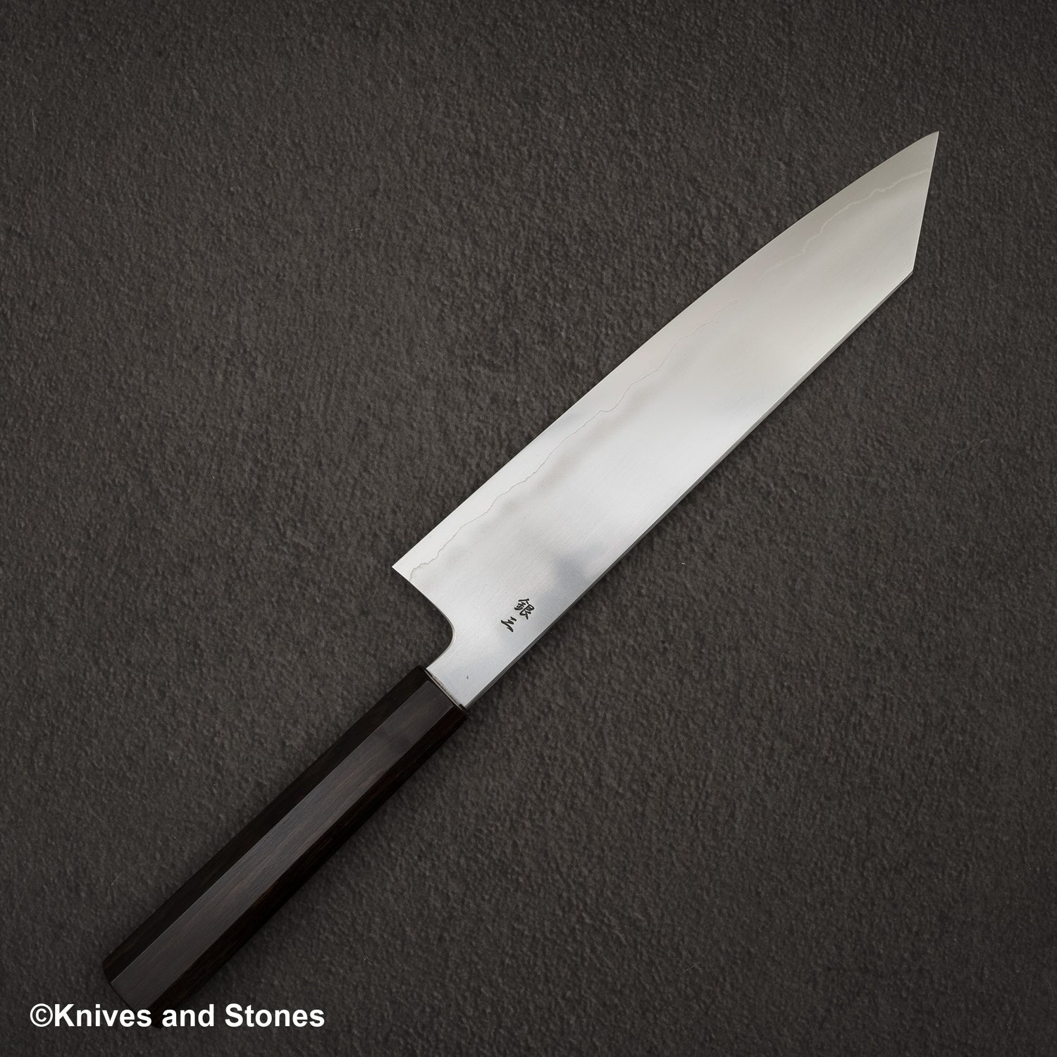 Tetsujin Ginsan Ukiba K-tip Gyuto 240mm Ebony Handle