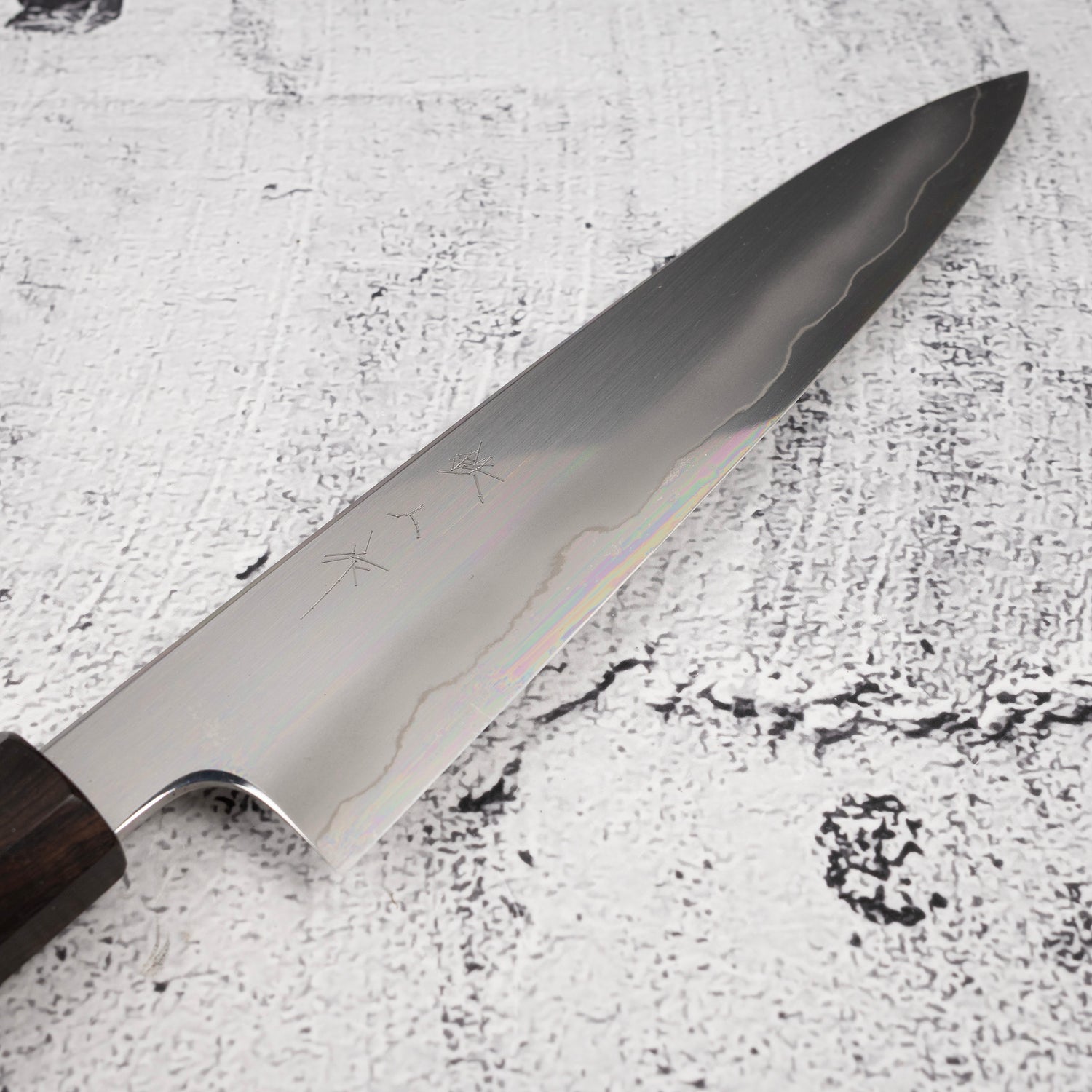 Tetsujin 銀三浮刃小刀 165mm 烏木握把