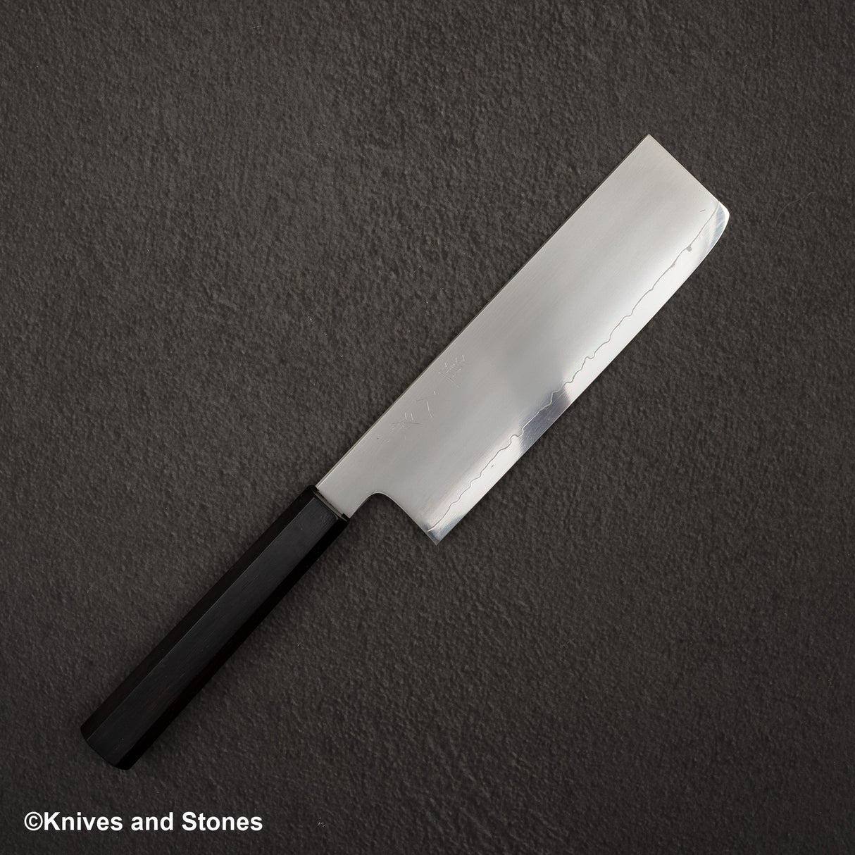 Myojin Riki Seisakusho SG2 Kasumi Nakiri 180mm Ebony Handle