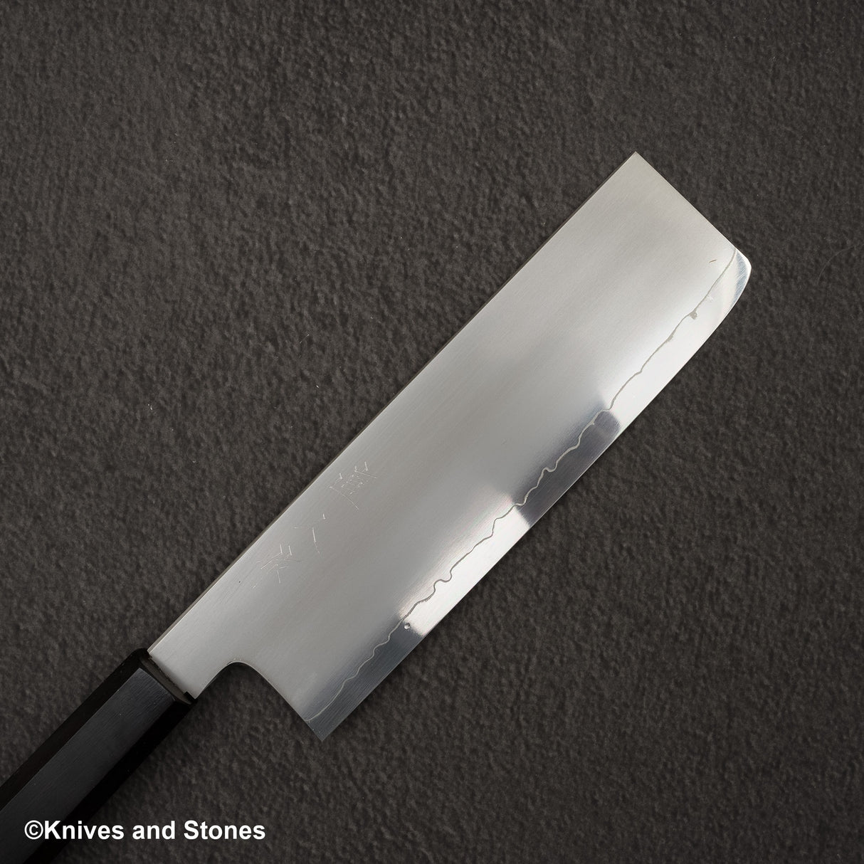 Myojin Riki Seisakusho SG2 Kasumi Nakiri 180mm Ebony Handle