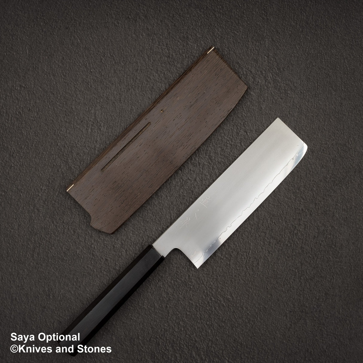 Myojin Riki Seisakusho SG2 Kasumi Nakiri 180mm Ebony Handle