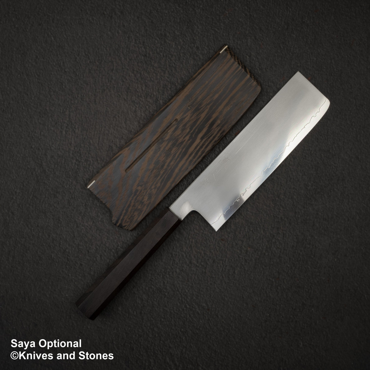 Tetsujin Blue 2 Kasumi Nakiri 180mm Ebony Handle