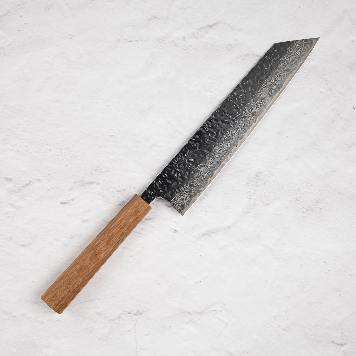 Tsunehisa AUS10 Tsuchime Damascus K-tip Gyuto (Kiritsuke) 240 毫米