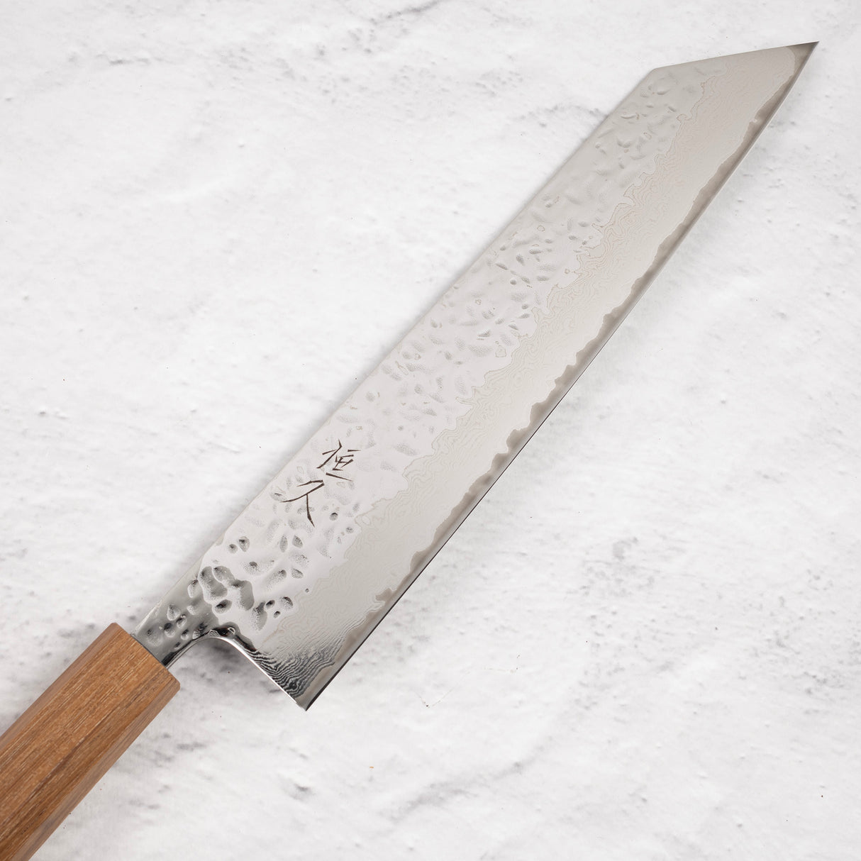 Tsunehisa AUS10 Tsuchime Damascus K-tip Gyuto (Kiritsuke) 240 毫米