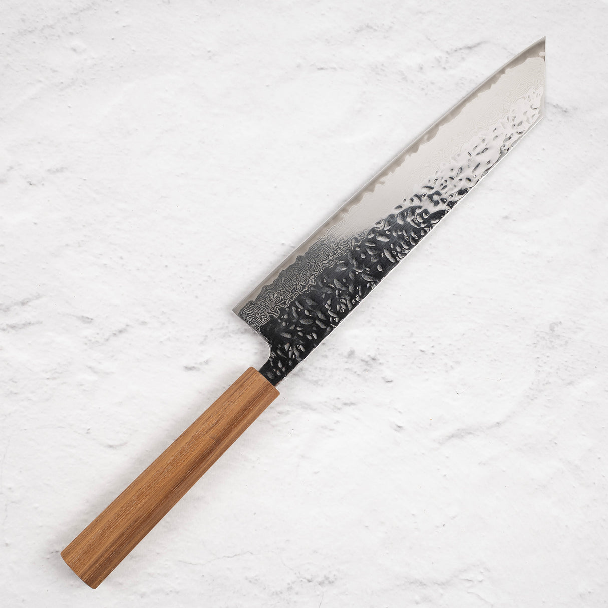 Tsunehisa AUS10 Tsuchime Damascus K-tip Gyuto (Kiritsuke) 240 毫米