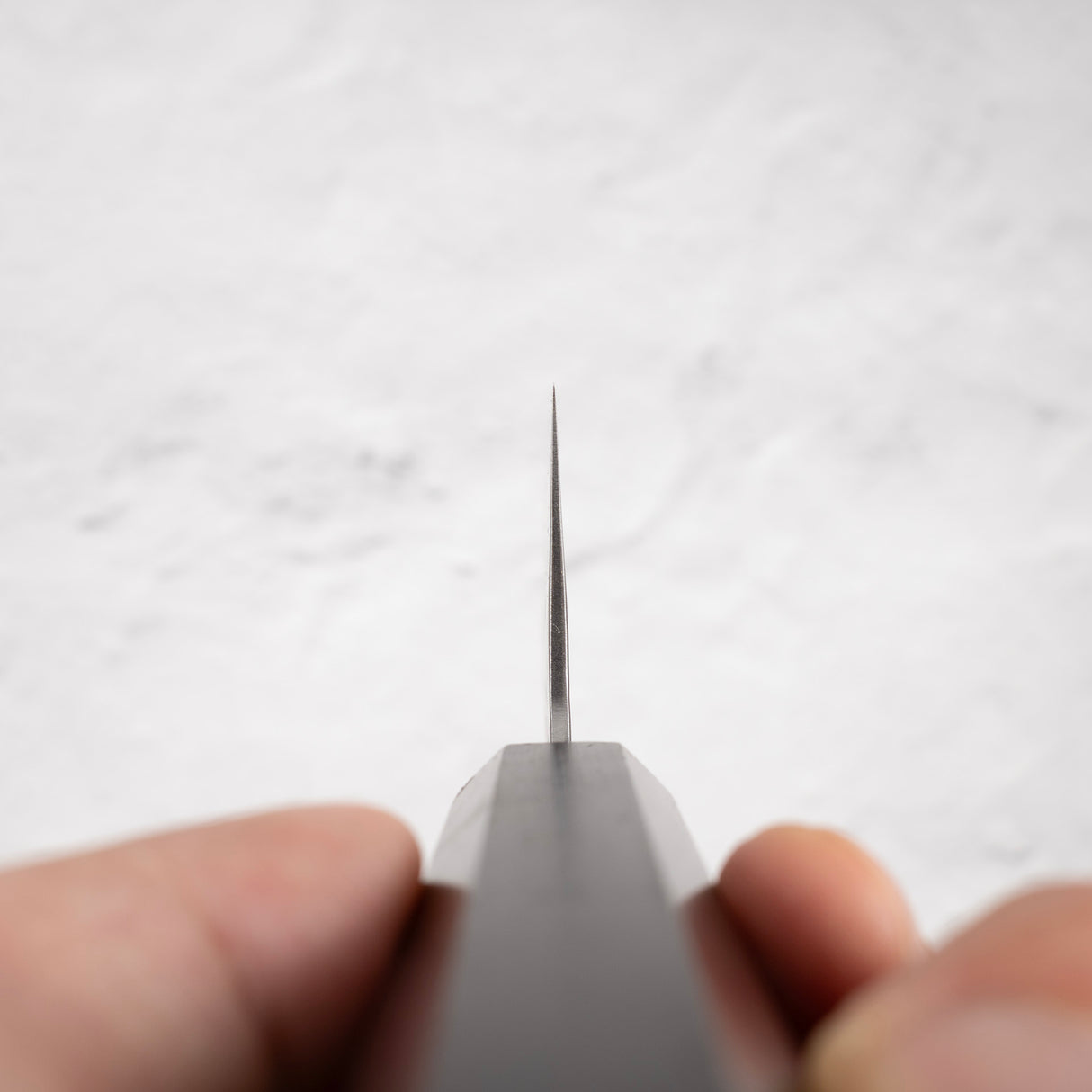 Tsunehisa White 1 Stainless Clad Tsuchime Gyuto 240 mm Ebony Handle