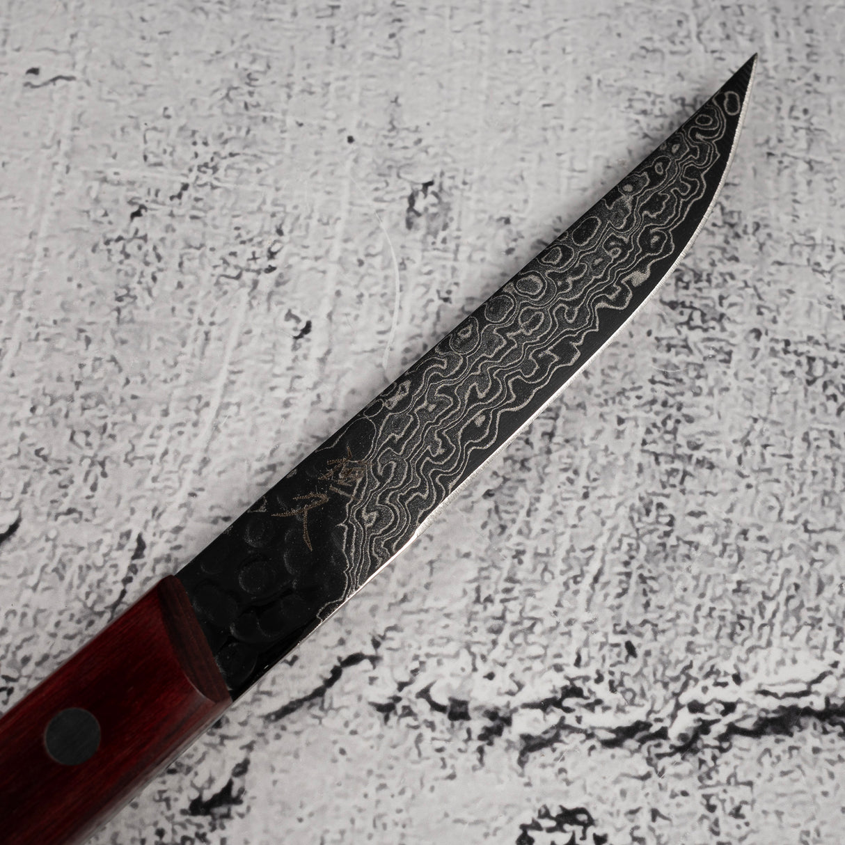 Tsunehisa AUS10 大馬士革牛排刀 紅色款