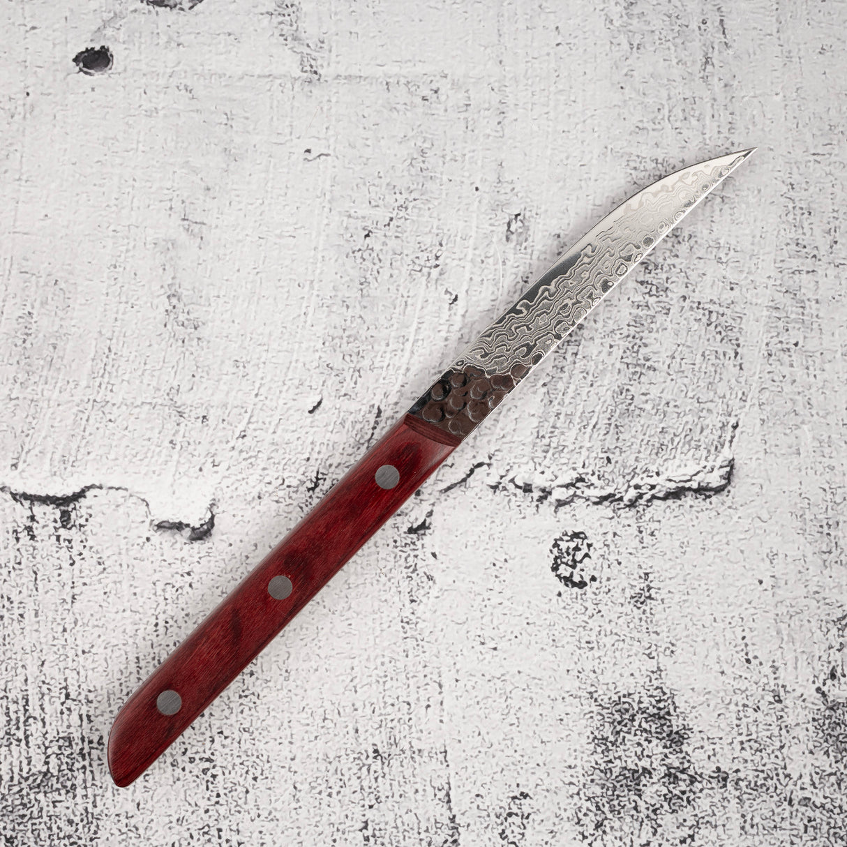 Tsunehisa AUS10 大馬士革牛排刀 紅色款