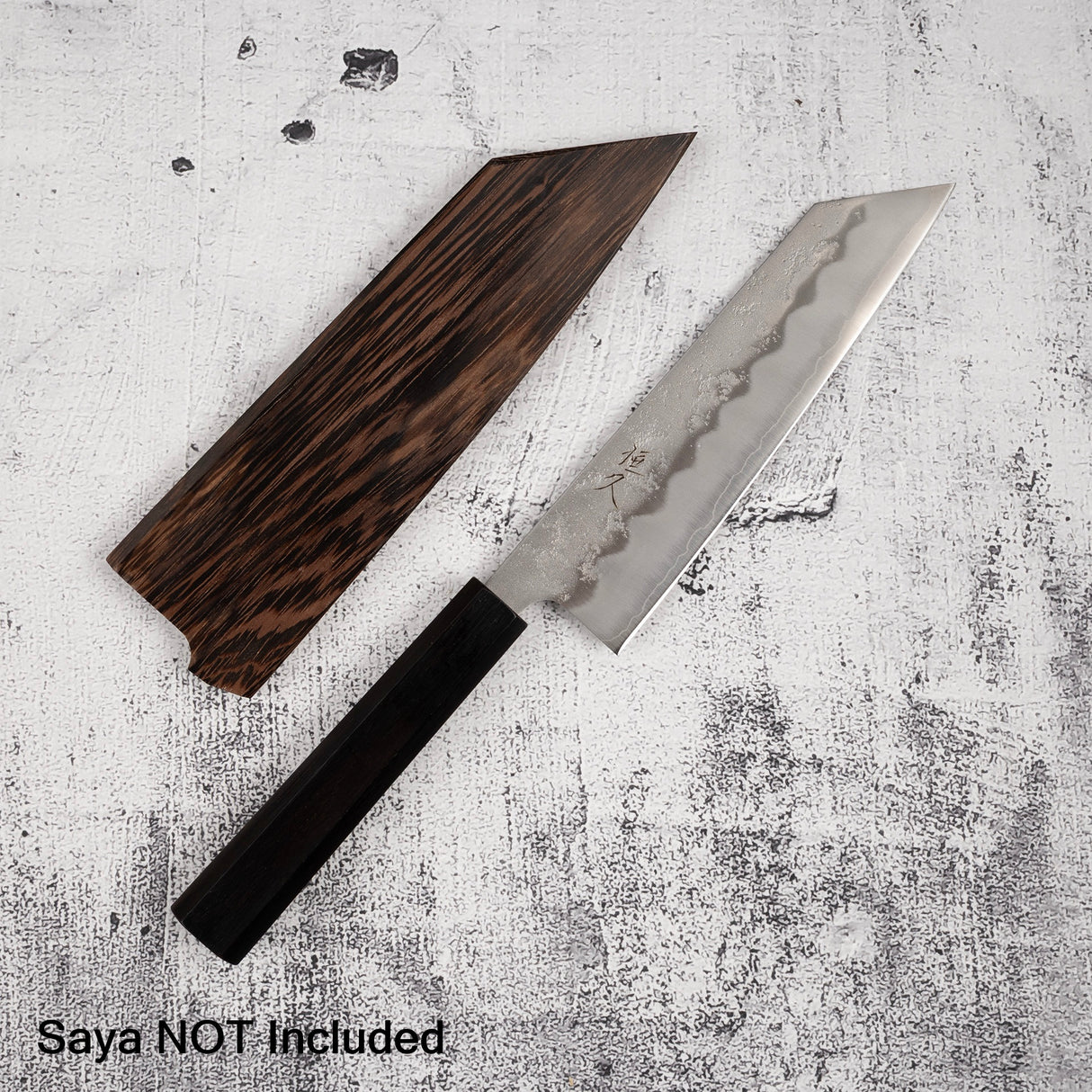 恒久銀三梨地文化刀 180mm 黑檀手柄