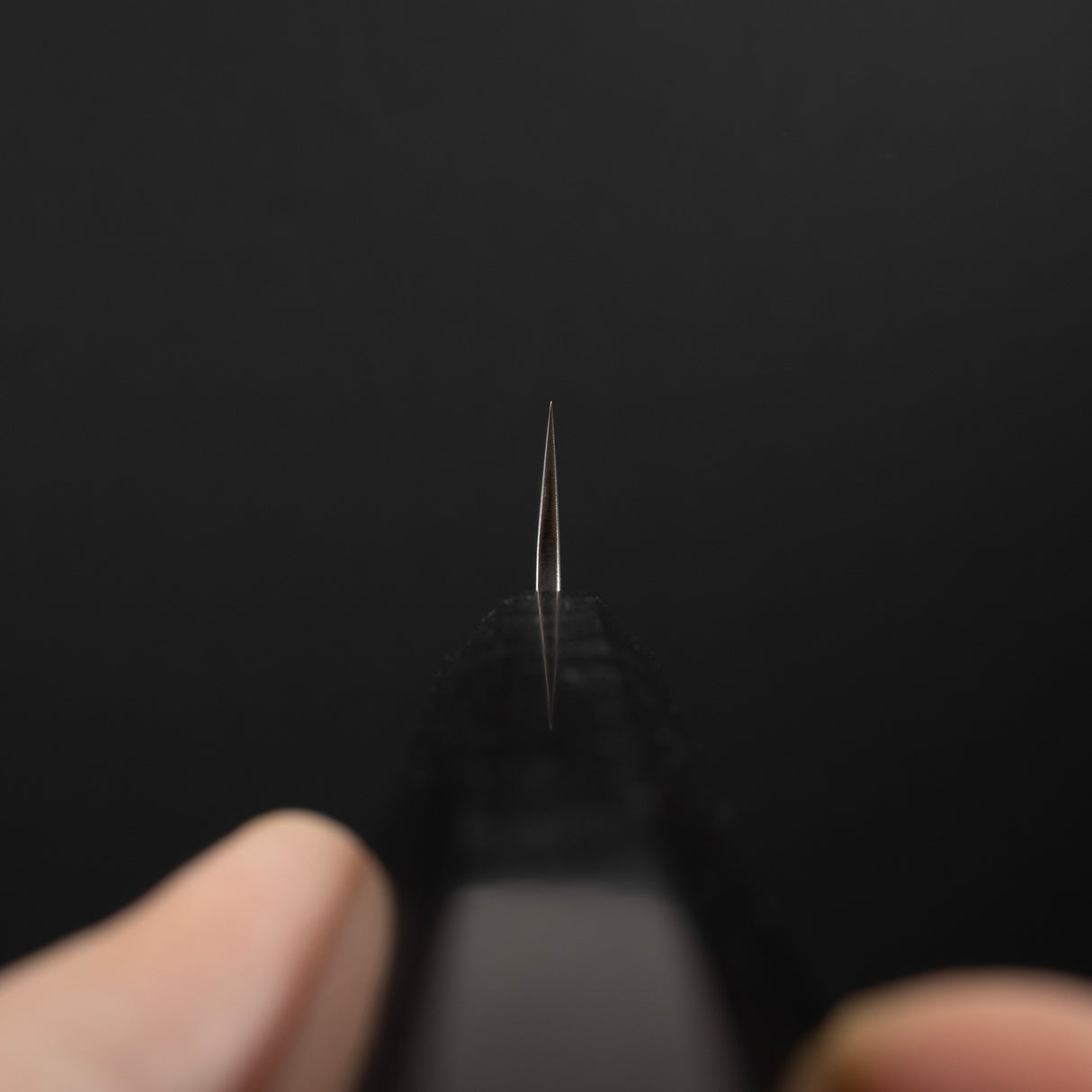常久 銀三梨地小刀 135mm 黑檀木柄