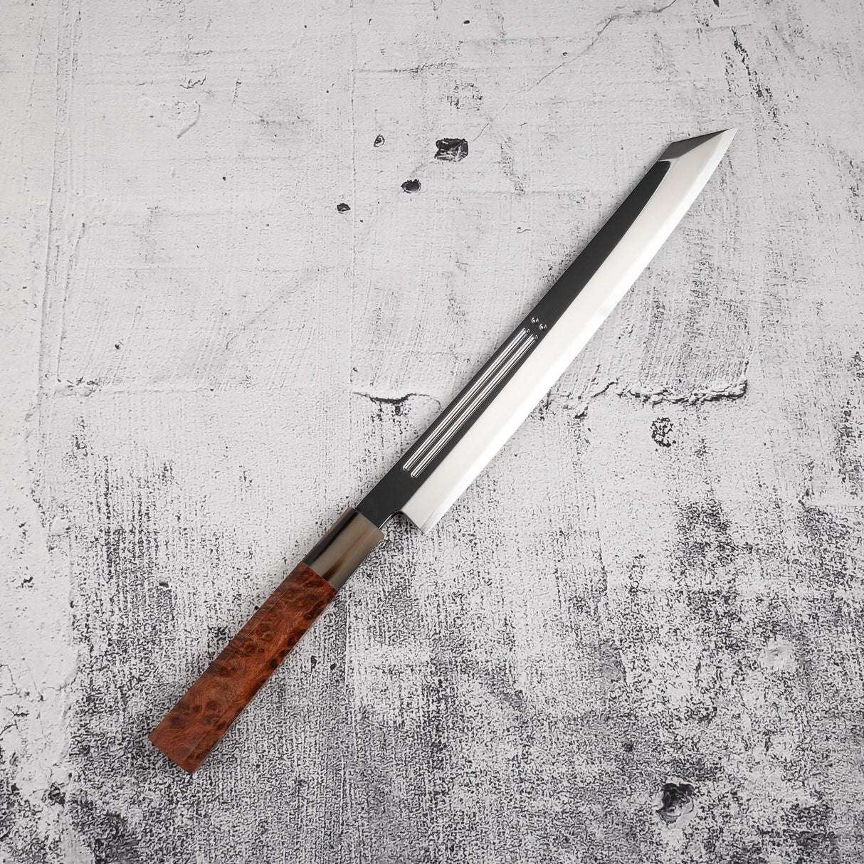 Yoshihiro Ginsan 雙頭 Fuller K-tip 柳葉刀 270mm 安波那