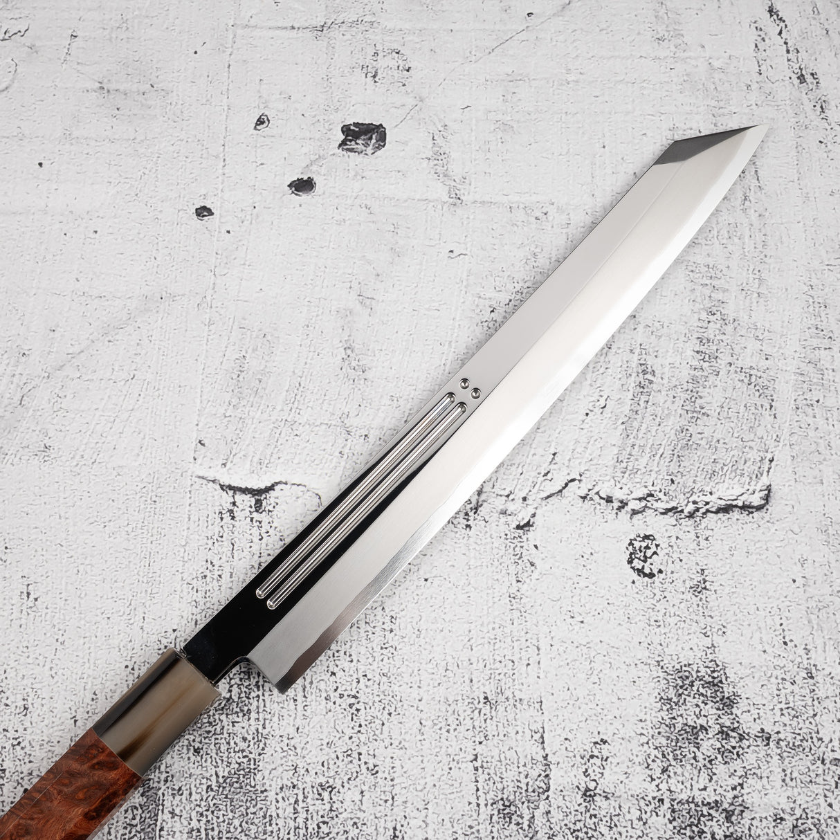 Yoshihiro Ginsan 雙頭 Fuller K-tip 柳葉刀 270mm 安波那