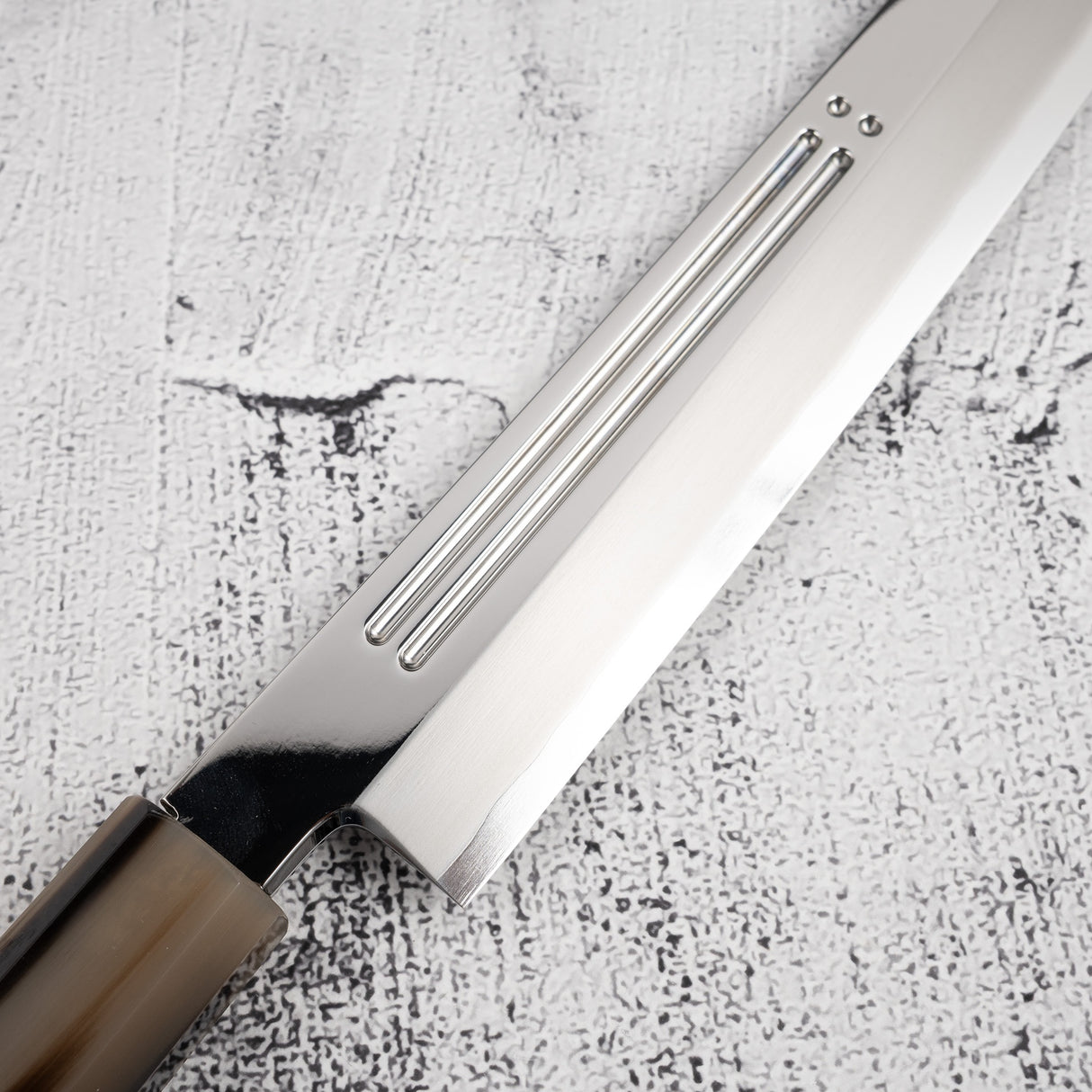 Yoshihiro Ginsan 雙頭 Fuller K-tip 柳葉刀 270mm 安波那