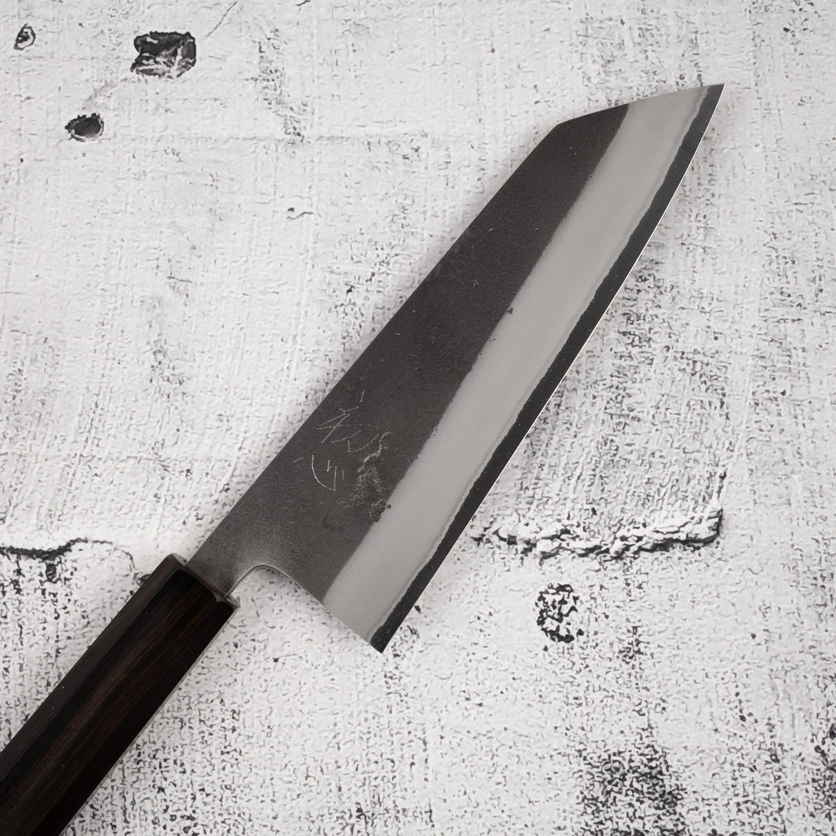 Yoshikane White 2 KU Nashiji Stainless Clad Bunka 165mm Ebony by Hatsukokoro