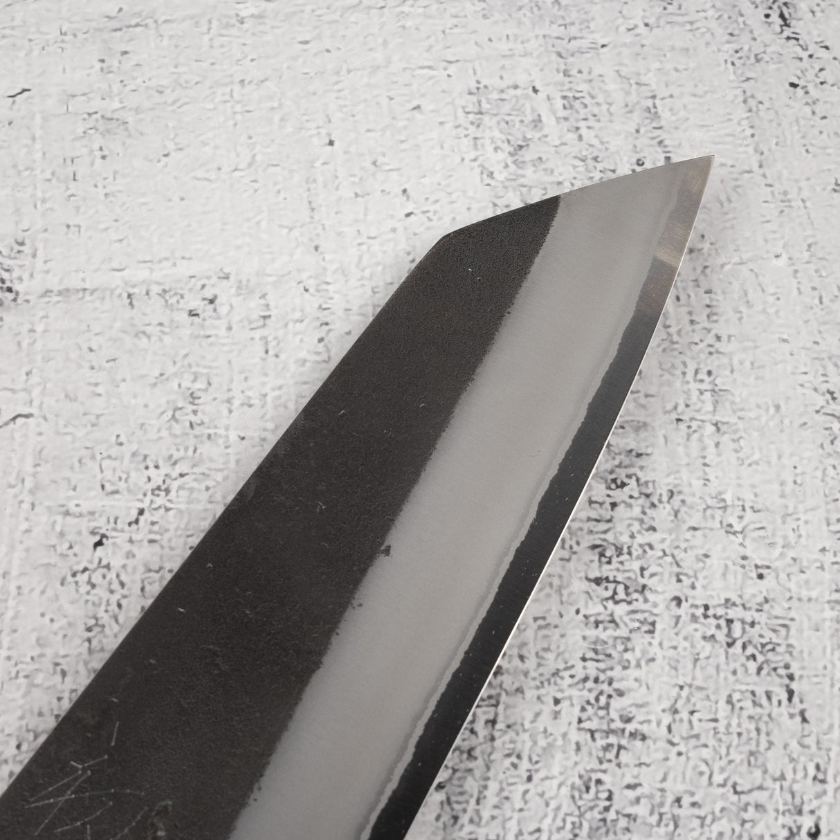 Yoshikane White 2 KU Nashiji Stainless Clad Bunka 165mm Ebony by Hatsukokoro