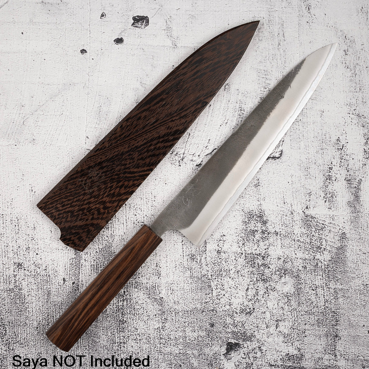 Yoshikane White 2 KU Nashiji 牛刀240mm 不鏽鋼夾層黑檀柄 初心