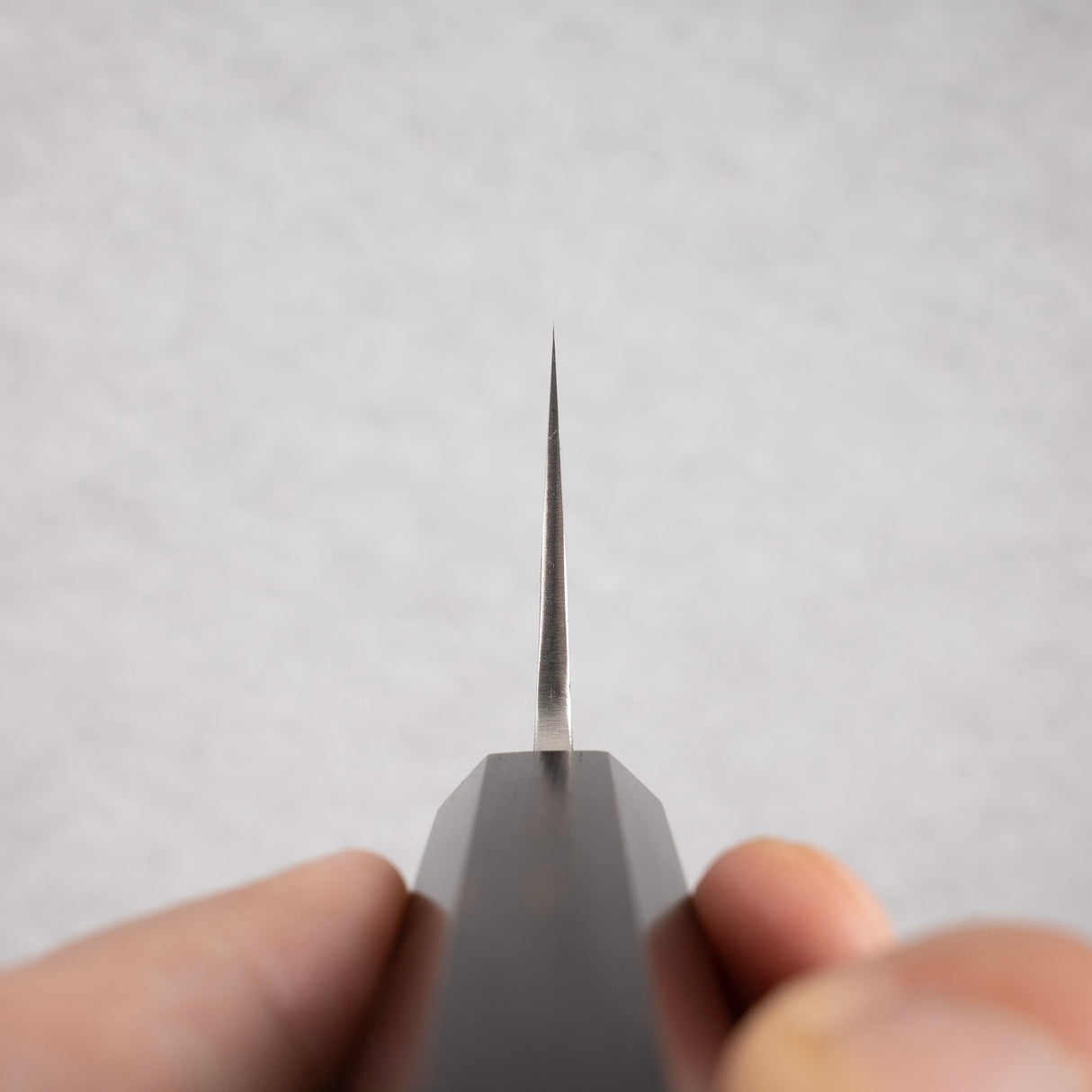 Yoshikane White 2 Nashiji Stainless Clad Nakiri 165mm Ebony Handle