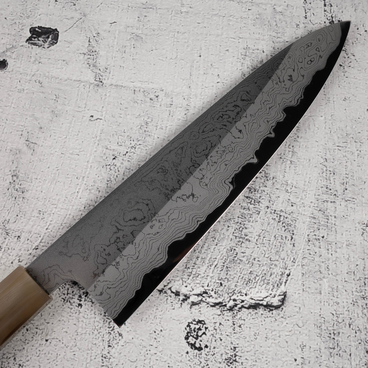 Yoshikazu Tanaka White 1 Damascus Gyuto 210mm