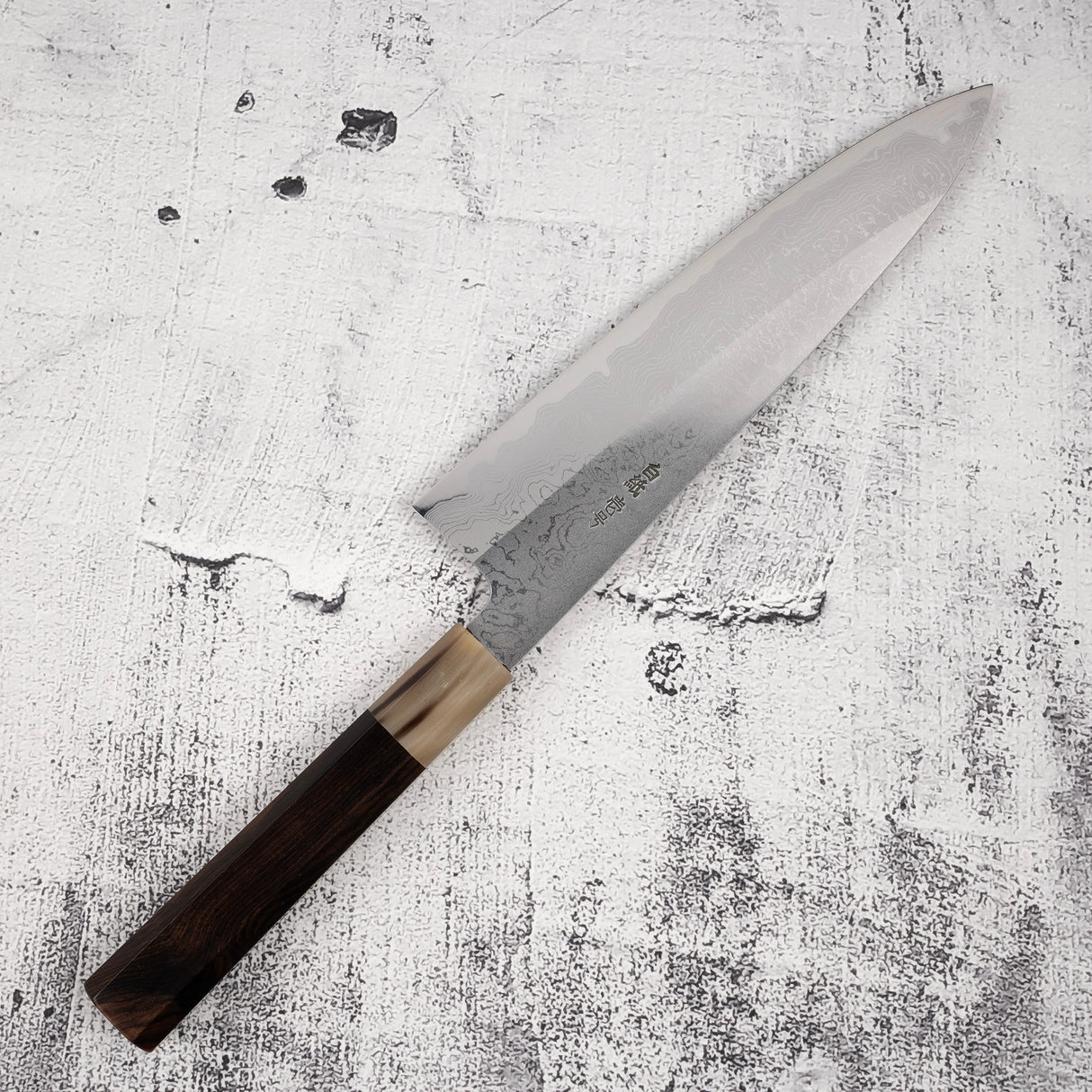 Yoshikazu Tanaka White 1 Damascus Gyuto 210mm