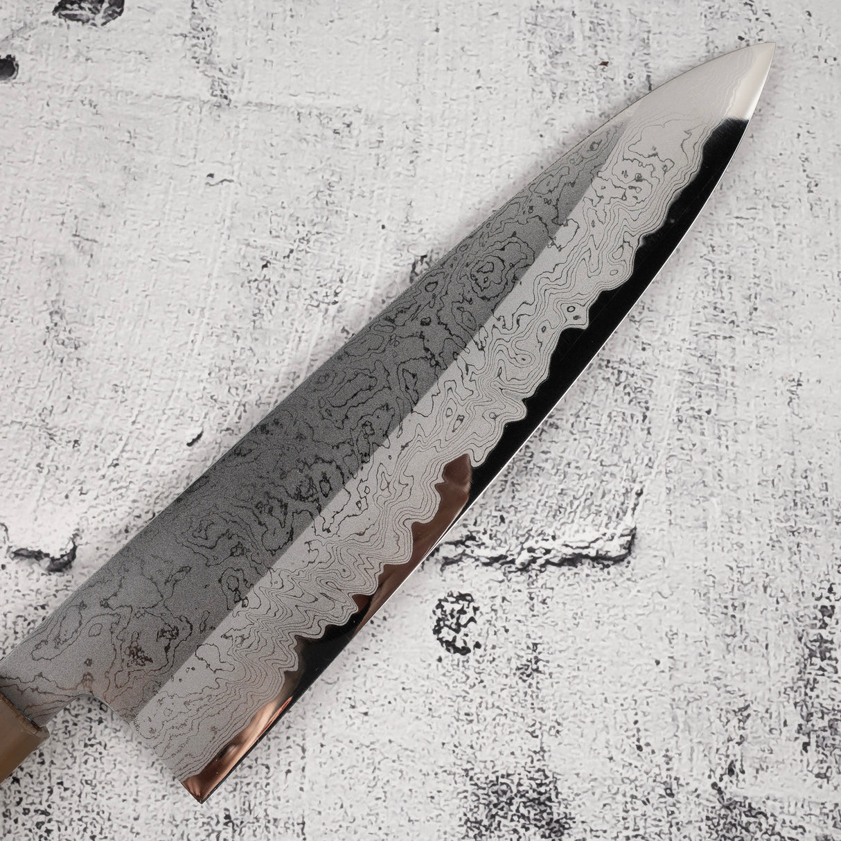 田中義一 白一大馬士革牛刀 240mm