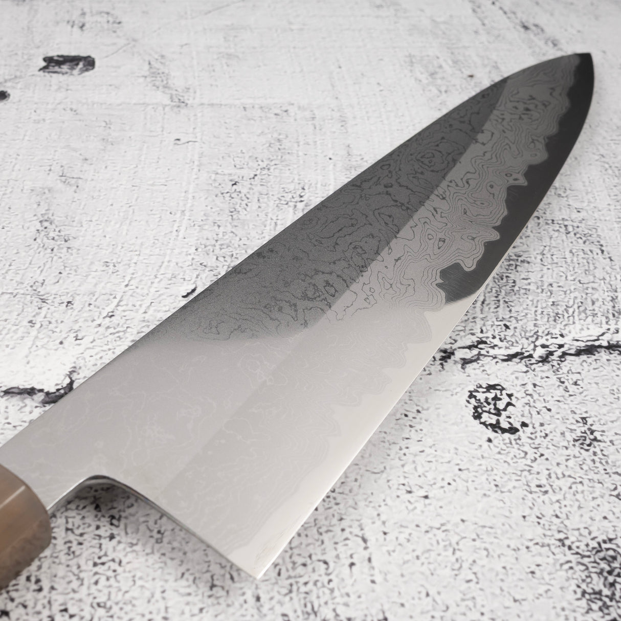 田中義一 白一大馬士革牛刀 240mm