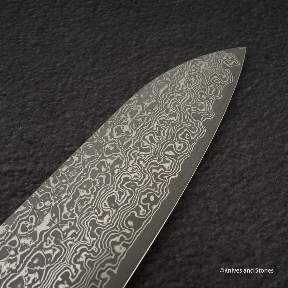 Yoshimi Kato VG10 蝕刻大馬士革牛刀 180 毫米烏木手柄