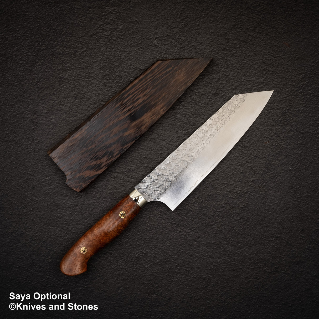 Yoshimi Kato SG2 Minamo Bunka 180mm Amboyna Burl Western