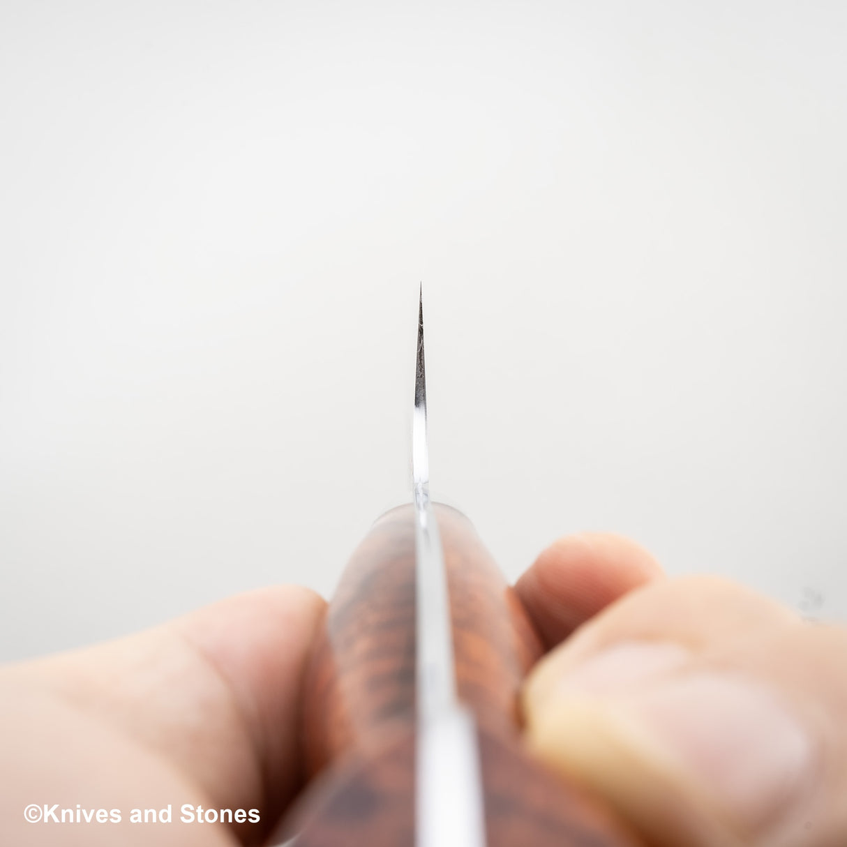 加藤佳美 SG2 Minamo Bunka 180mm Amboyna Burl Western、Shikakkei Tsuchime