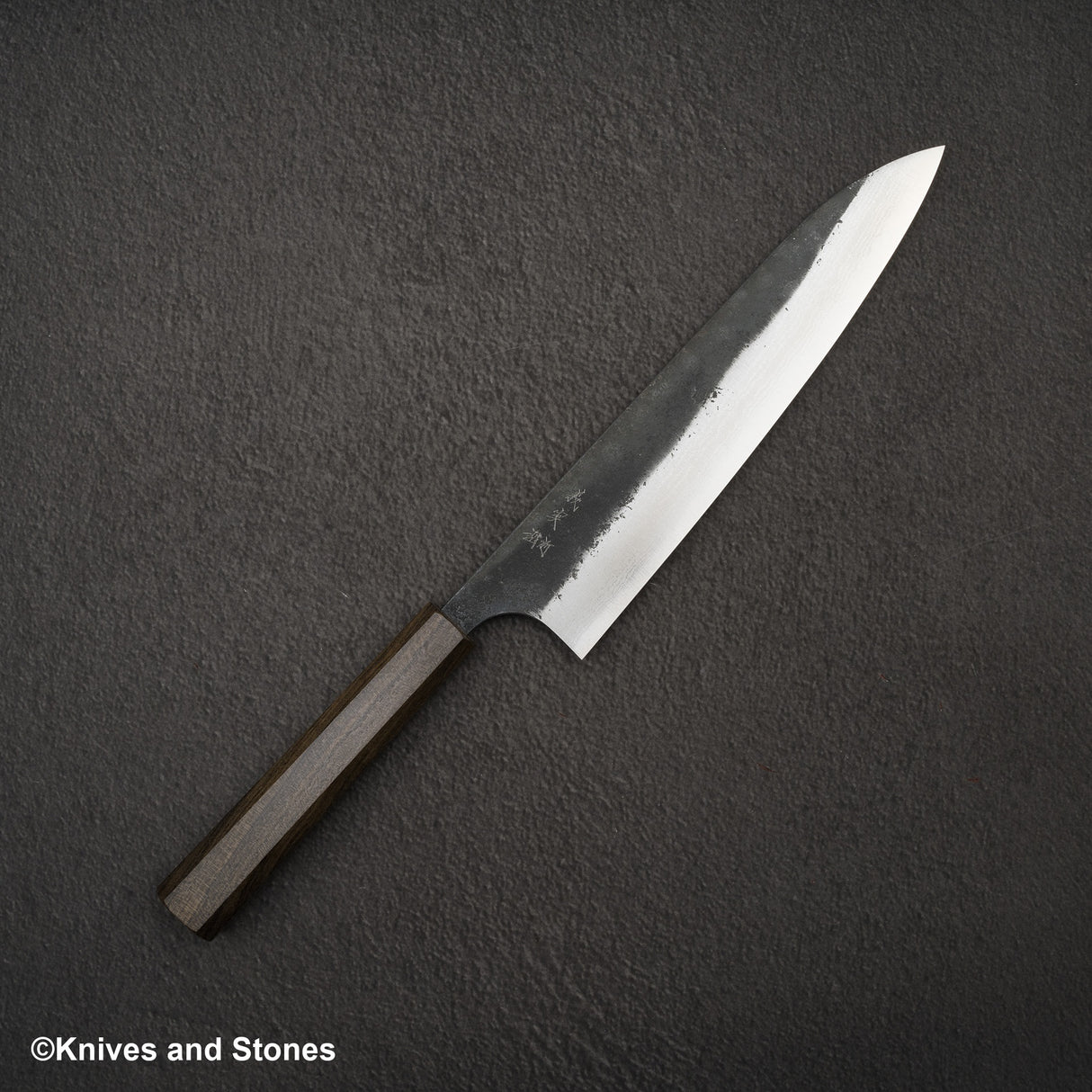 Yoshimi Kato Kintaro Aogami Super Damascus KU Nashiji Gyuto 210mm