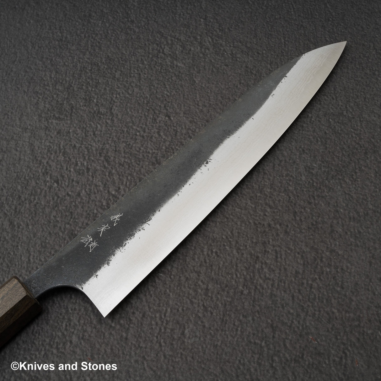 Yoshimi Kato Kintaro Aogami Super Damascus KU Nashiji Gyuto 210mm