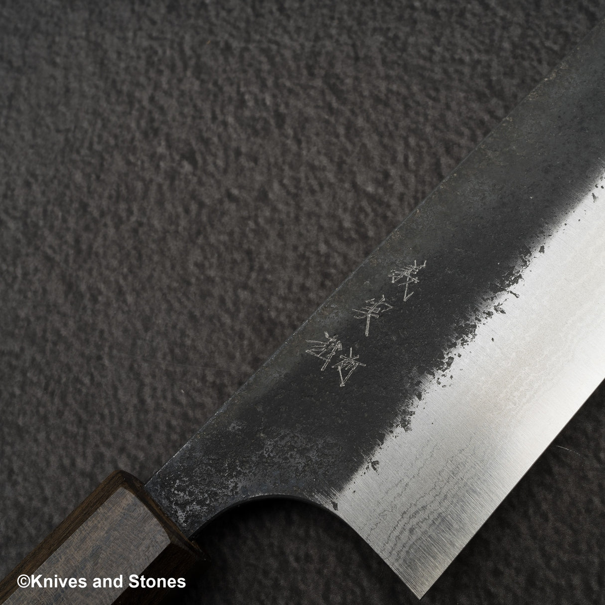 Yoshimi Kato Kintaro Aogami Super Damascus KU Nashiji Gyuto 210mm