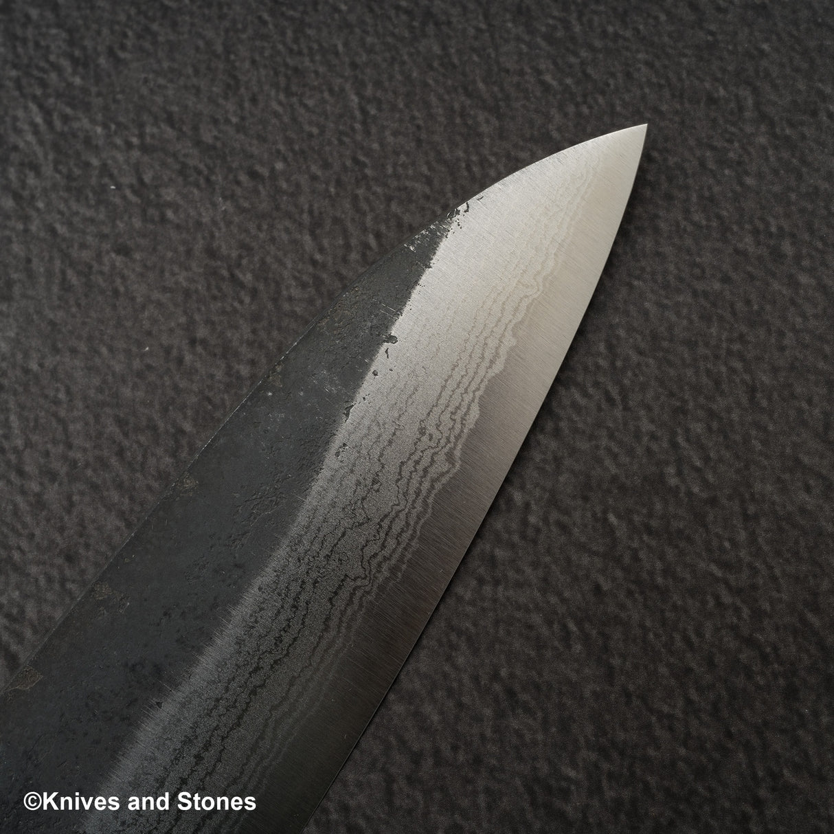 Yoshimi Kato Kintaro Aogami Super Damascus KU Nashiji Gyuto 210mm