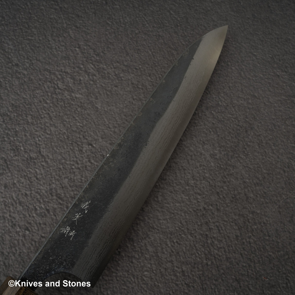 Yoshimi Kato Kintaro Aogami Super Damascus KU Nashiji Gyuto 210mm