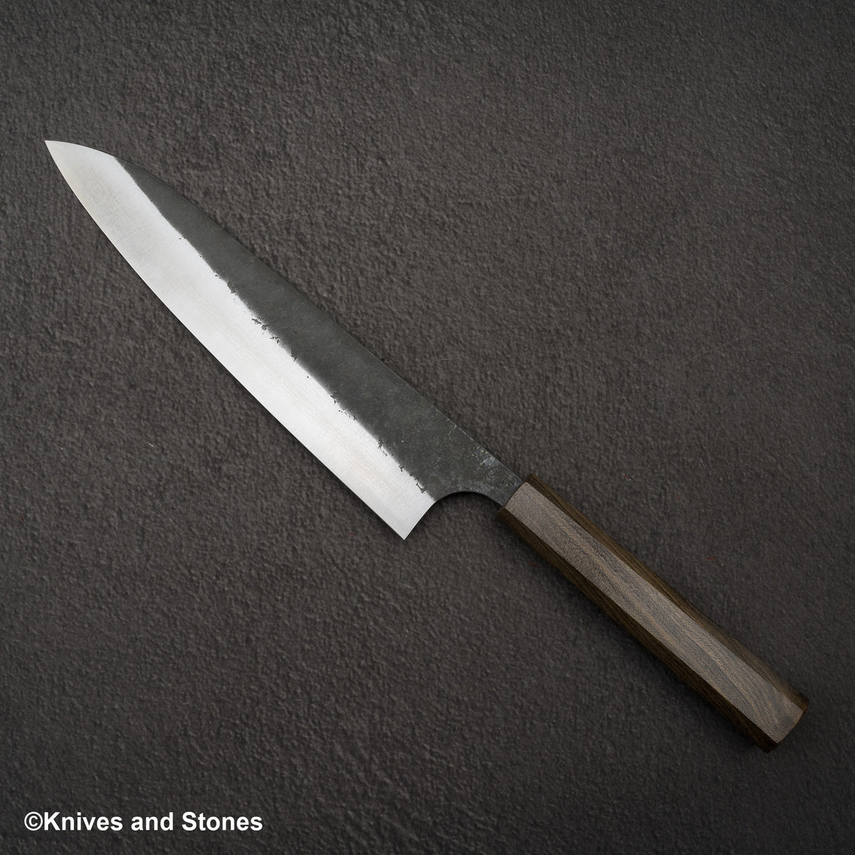 Yoshimi Kato Kintaro Aogami Super Damascus KU Nashiji Gyuto 210mm