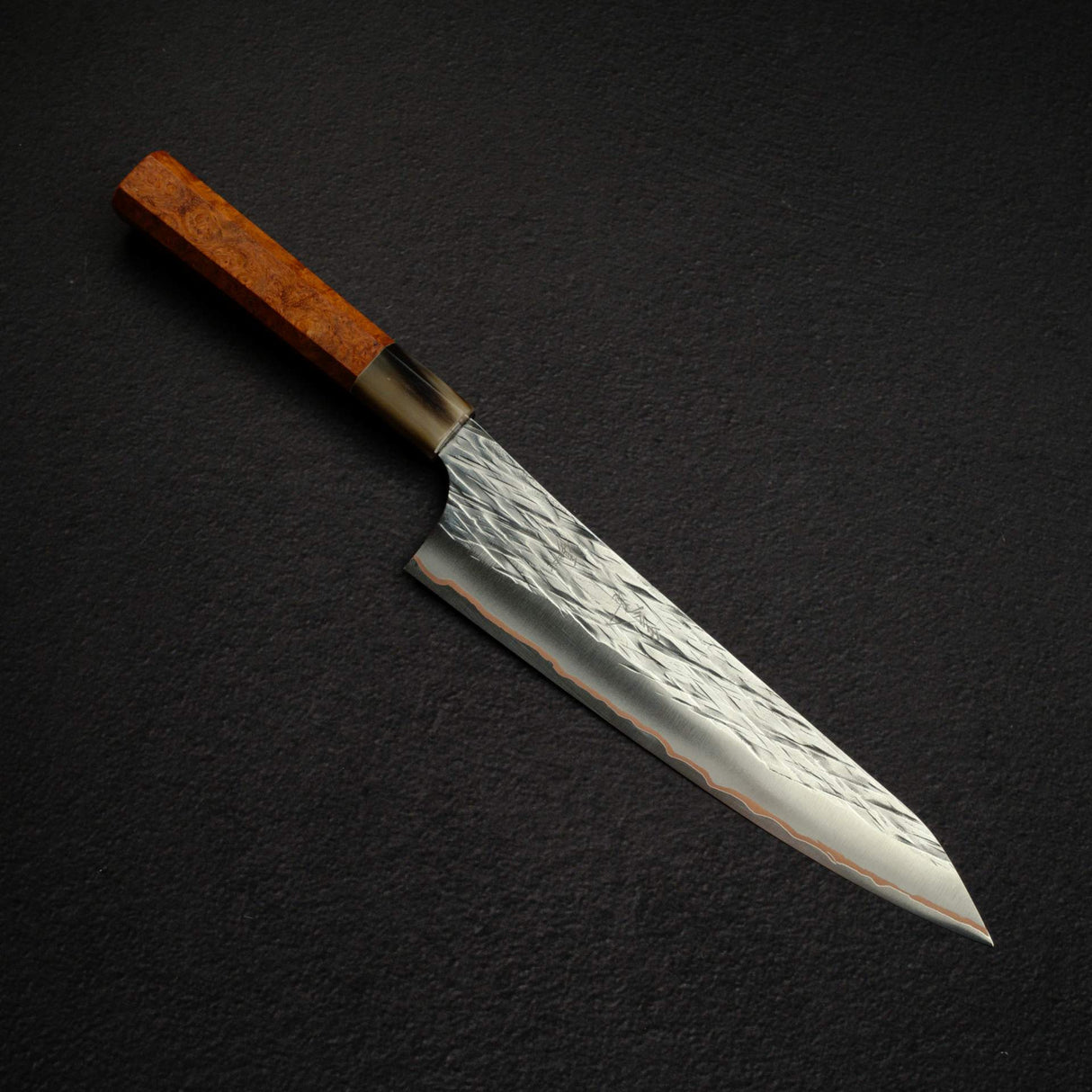 黑﨑打刃物 Raijin VG-10W 牛刀 210mm, with Knives and Stones 岩刃社 花梨瘤 Handle