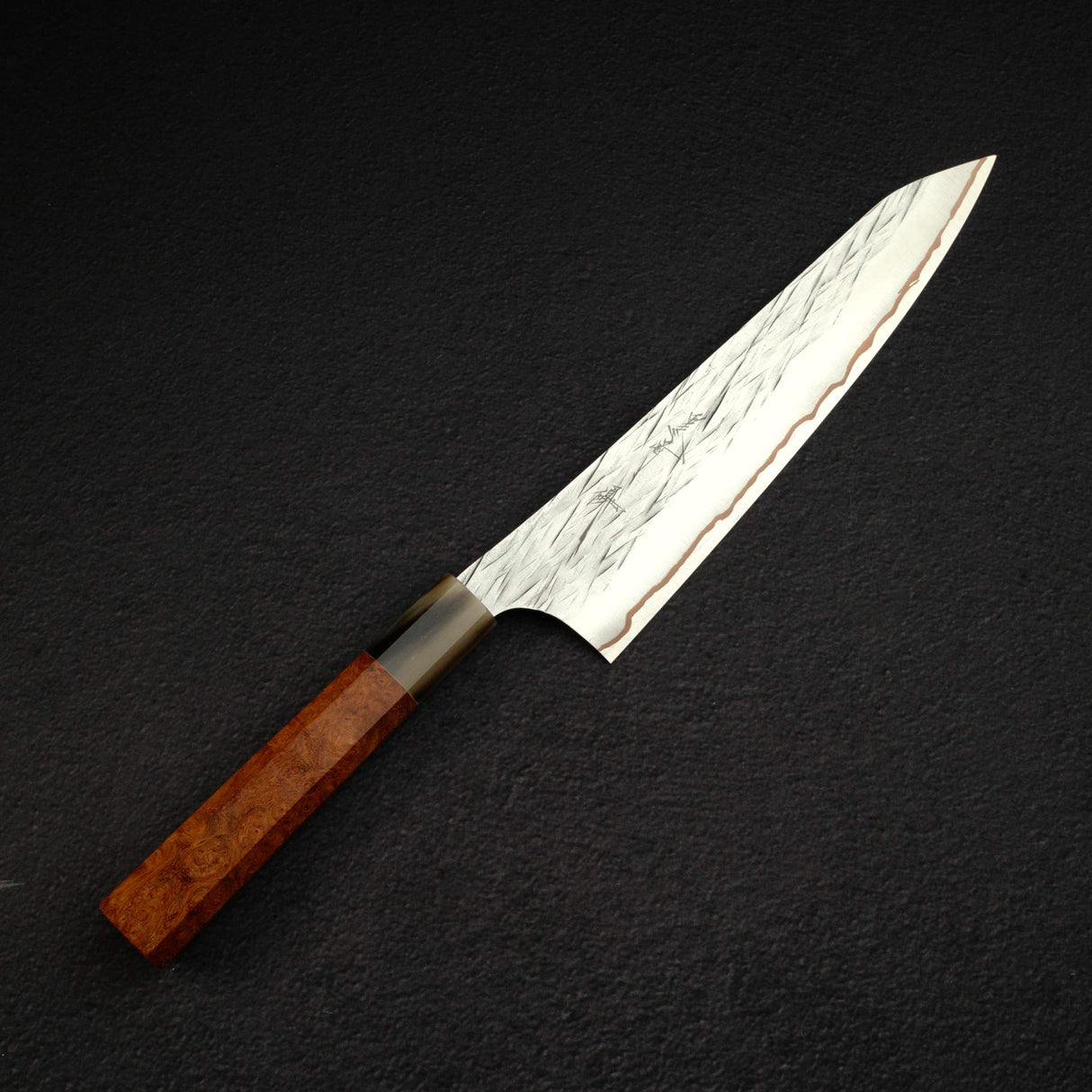 黑﨑打刃物 Raijin VG-10W 牛刀 210mm, with Knives and Stones 岩刃社 花梨瘤 Handle