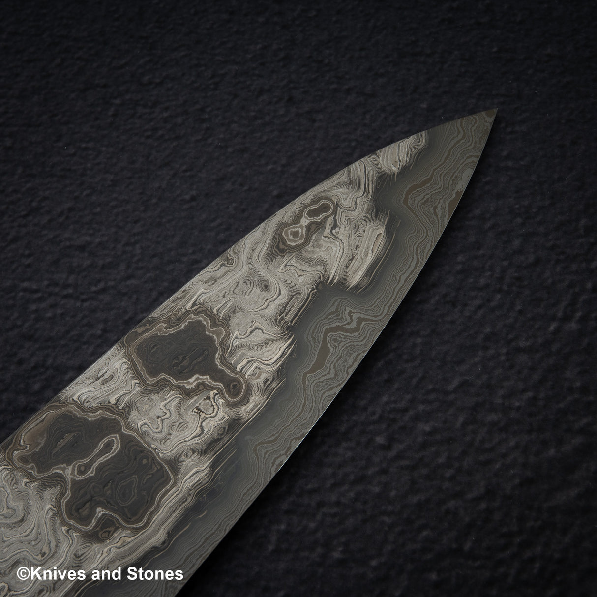 橋本莊一 (橋本莊市) 風町 藍/白 大馬士革牛刀 240mm