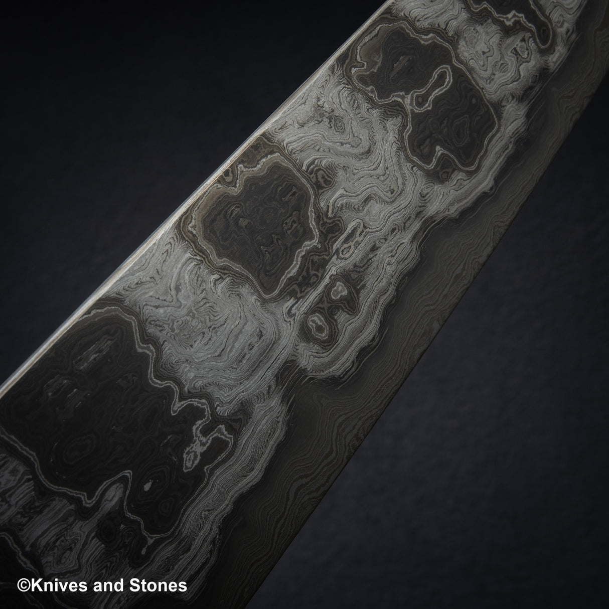 橋本莊一 (橋本莊市) 風町 藍/白 大馬士革牛刀 240mm